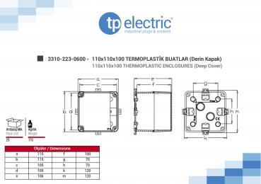 Preview: Installationsgehäuse IP67 (110x110x100mm)